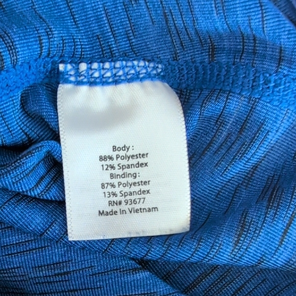 Xersion Blue Relaxed Cut Out Slim Fit Tank Top XL - Picture 6 of 6